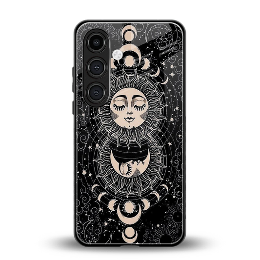 Solar Eclipse back phone cover | glass case for samsung galaxy s24