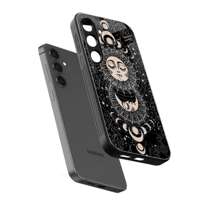 Solar Eclipse sleek samsung galaxy s25 fe cover with tempered glass back and TPU edges