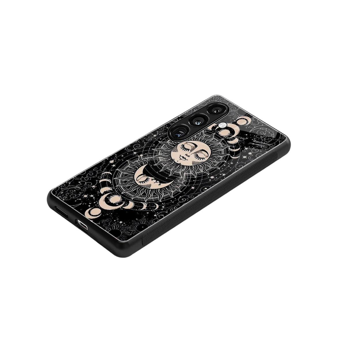 Solar Eclipse stylish phone case for samsung galaxy s25 | glossy glass and slim fit