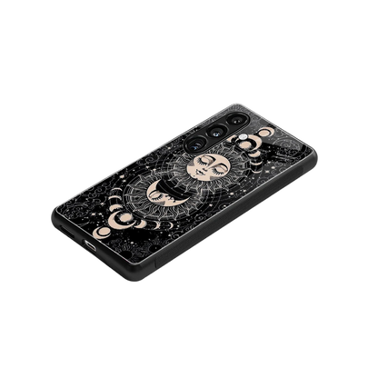 Solar Eclipse stylish phone case for samsung galaxy s23 fe | glossy glass and slim fit