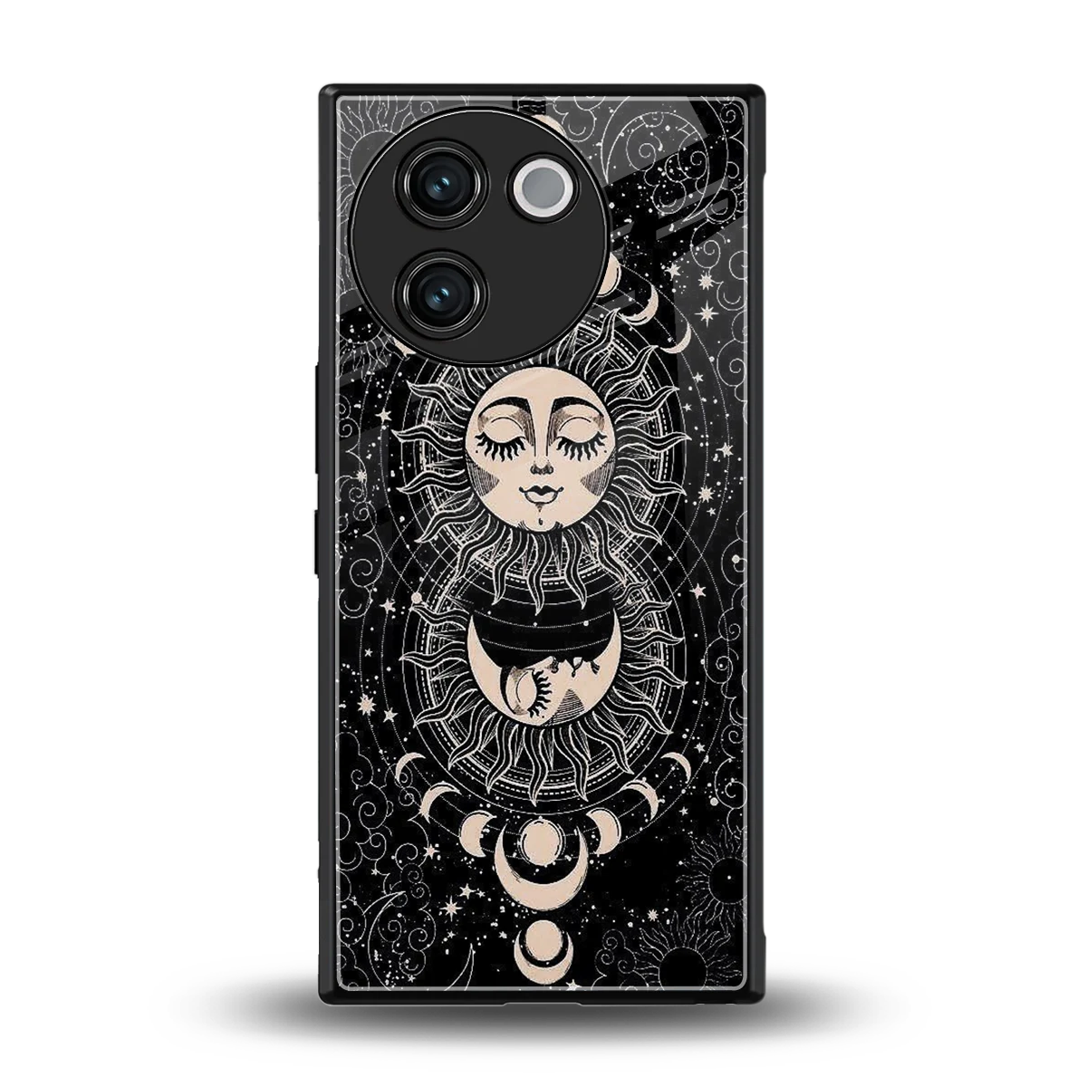 Solar Eclipse back phone cover | glass case for vivo v30e