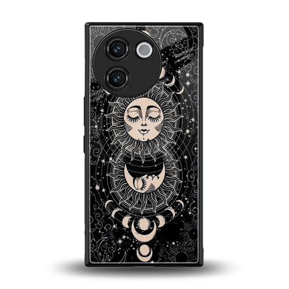 Solar Eclipse back phone cover | glass case for vivo v30e