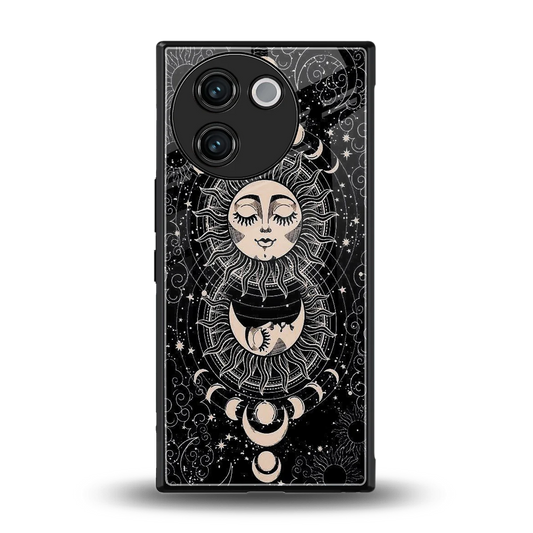 Solar Eclipse back phone cover | glass case for vivo v30e