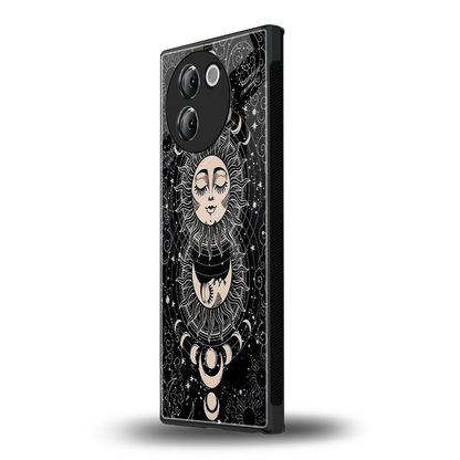 Solar Eclipse vivo v30e mobile cover | shockproof glass phone case