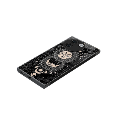 Solar Eclipse stylish phone case for vivo v30e | glossy glass and slim fit