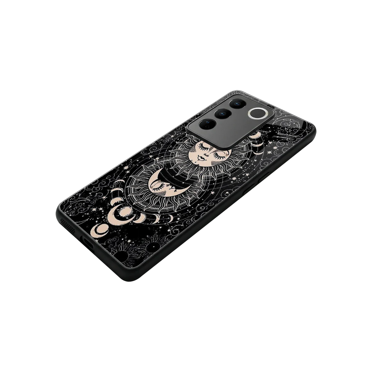 Solar Eclipse stylish phone case for vivo v27 5g | glossy glass and slim fit
