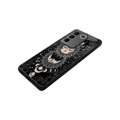 Solar Eclipse stylish phone case for vivo v27 5g | glossy glass and slim fit