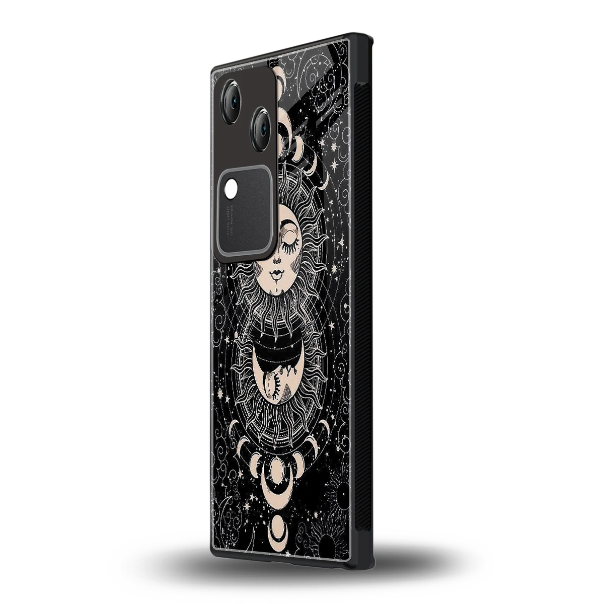 Solar Eclipse vivo v30 mobile cover | shockproof glass phone case