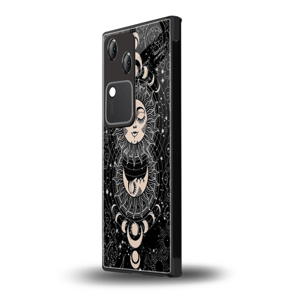 Solar Eclipse vivo v30 mobile cover | shockproof glass phone case