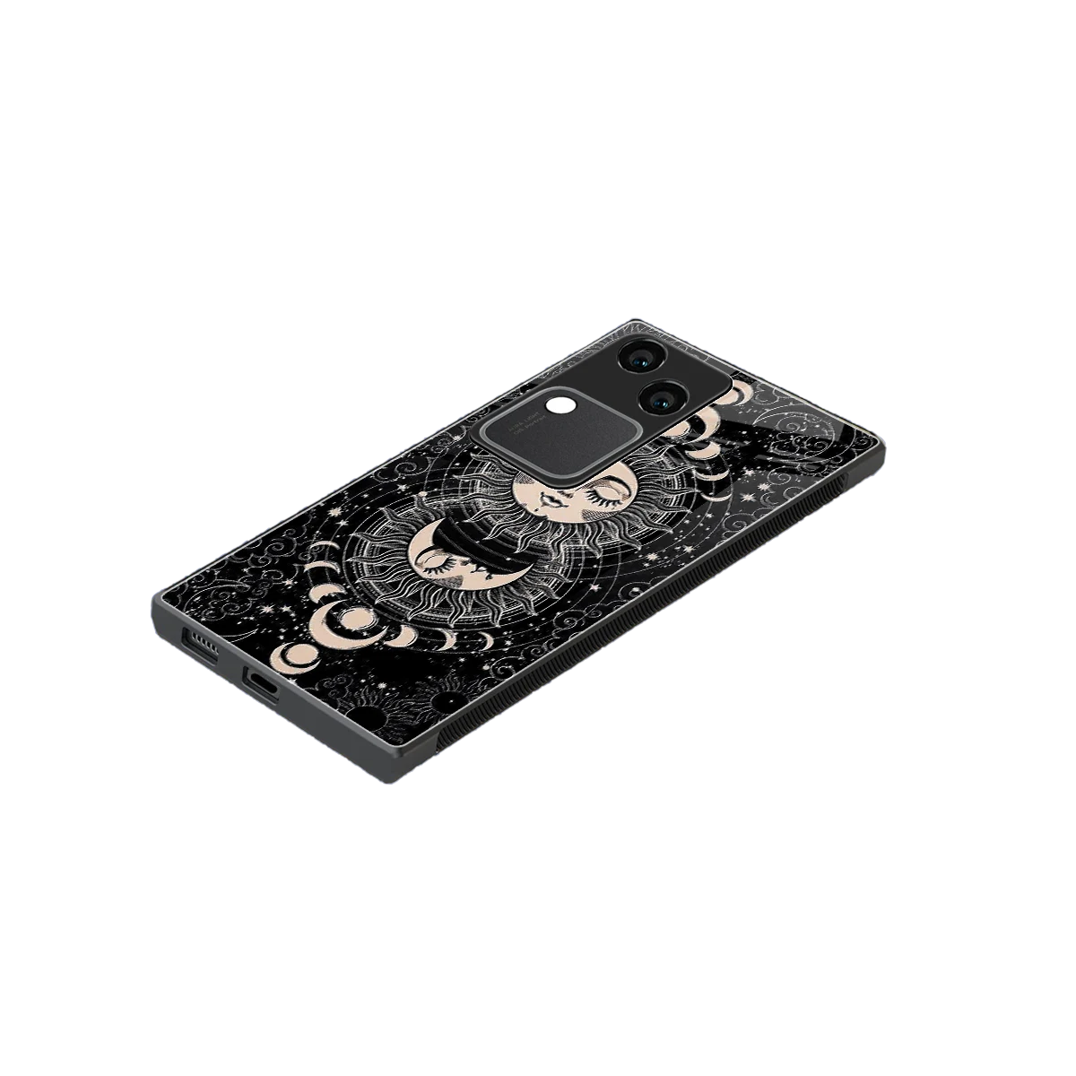 Solar Eclipse stylish phone case for vivo v30 | glossy glass and slim fit