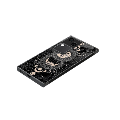 Solar Eclipse stylish phone case for vivo v30 | glossy glass and slim fit