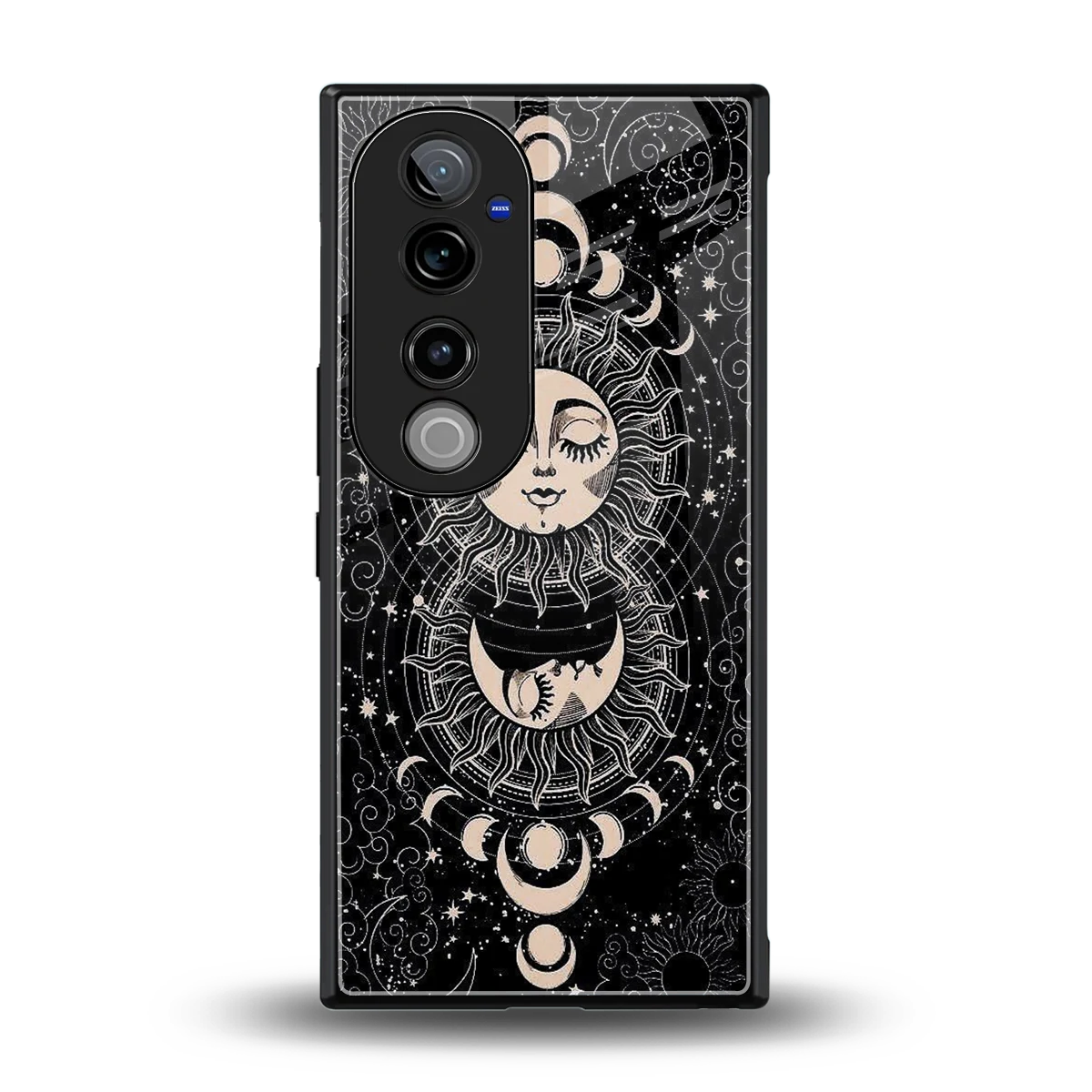 Solar Eclipse back phone cover | glass case for vivo v40 pro