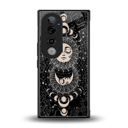 Solar Eclipse back phone cover | glass case for vivo v40 pro