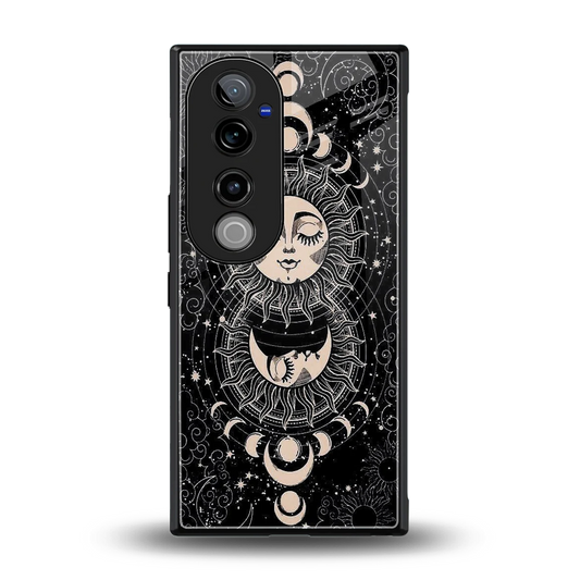 Solar Eclipse back phone cover | glass case for vivo v40 pro