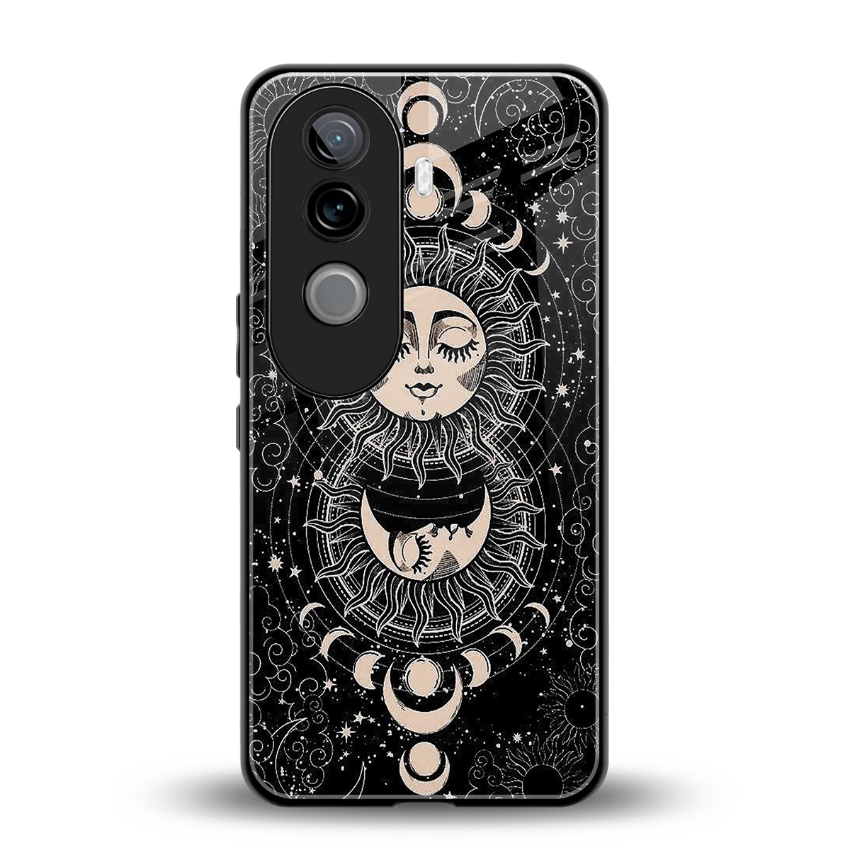 Solar Eclipse back phone cover | glass case for vivo v40e