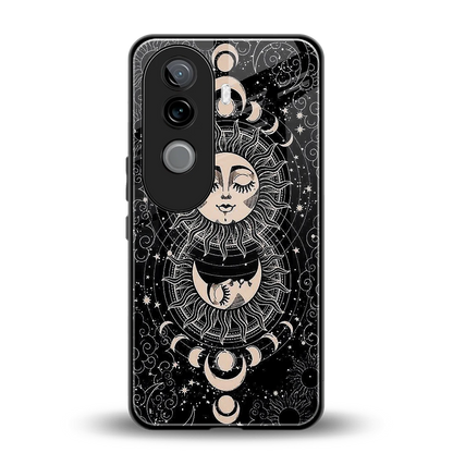 Solar Eclipse back phone cover | glass case for vivo v40e