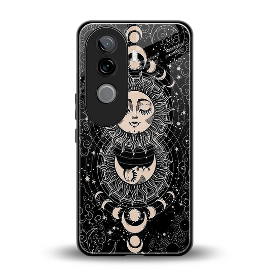 Solar Eclipse back phone cover | glass case for vivo v40e