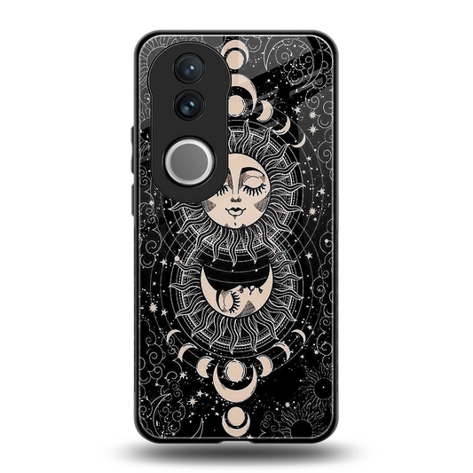 Solar Eclipse back phone cover | glass case for vivo v50