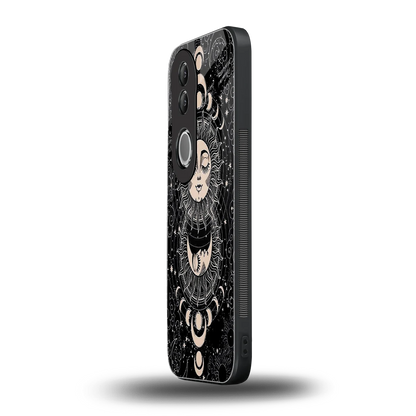 Solar Eclipse vivo v50 mobile cover | shockproof glass phone case