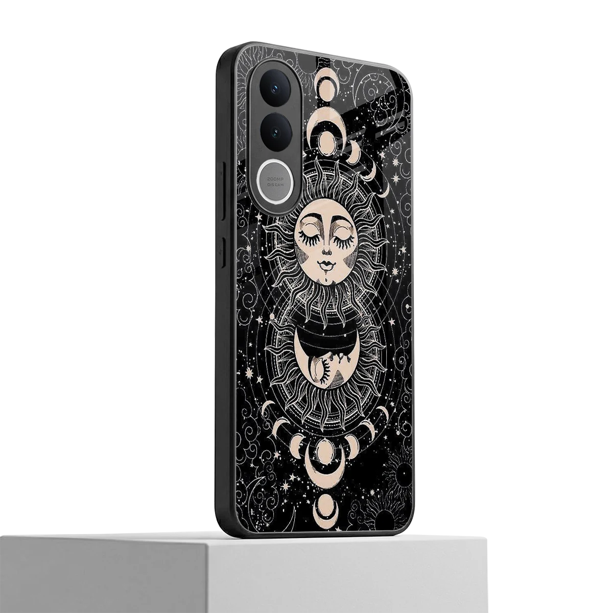 Solar Eclipse vivo v70 fe mobile cover | shockproof glass phone case