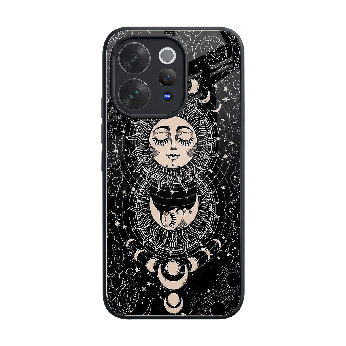 Solar Eclipse back phone cover | glass case for vivo v70