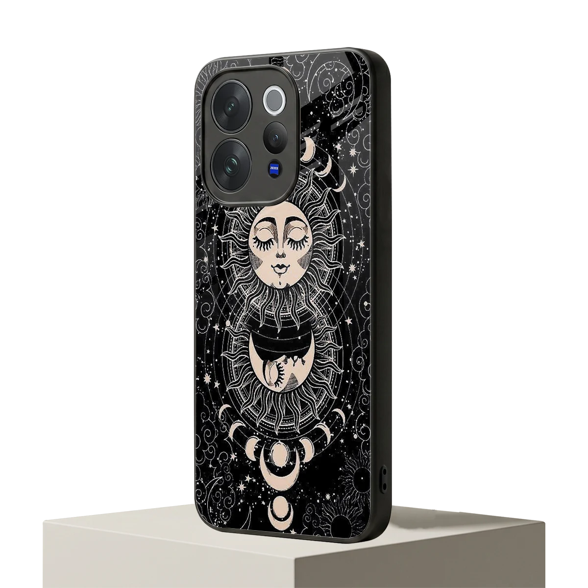 Solar Eclipse vivo v70 elite mobile cover | shockproof glass phone case