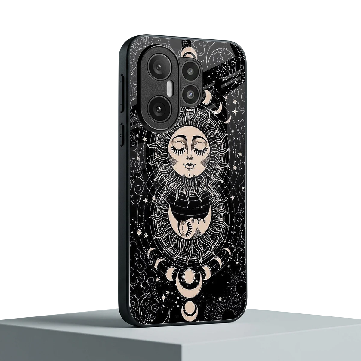 Solar Eclipse vivo x200 fe mobile cover | shockproof glass phone case