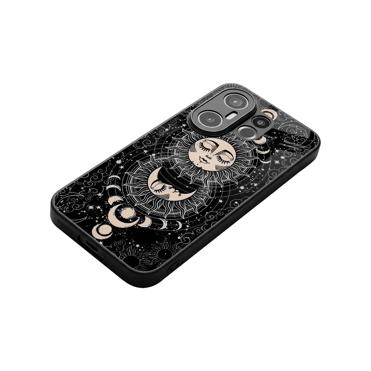 Solar Eclipse stylish phone case for vivo x200 fe | glossy glass and slim fit