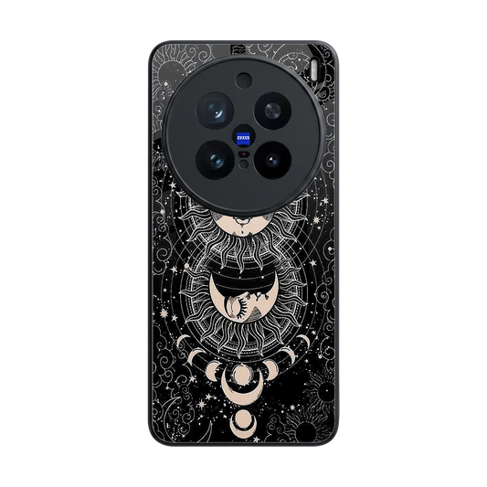 Solar Eclipse back phone cover | glass case for vivo x200 pro