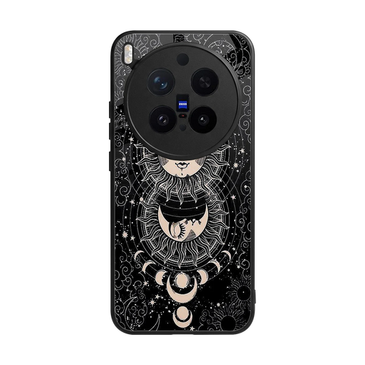 Solar Eclipse back phone cover | glass case for vivo x300 pro