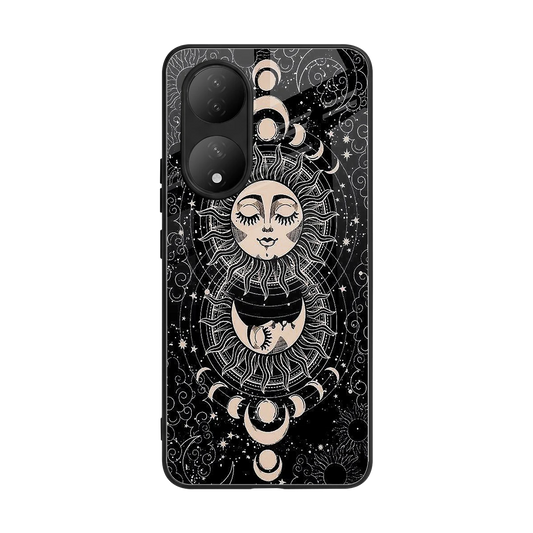 Solar Eclipse back phone cover | glass case for Vivo-y100