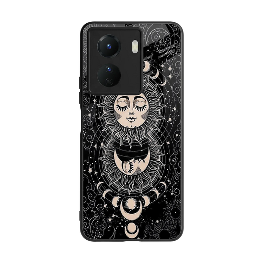 Solar Eclipse back phone cover | glass case for vivo y16
