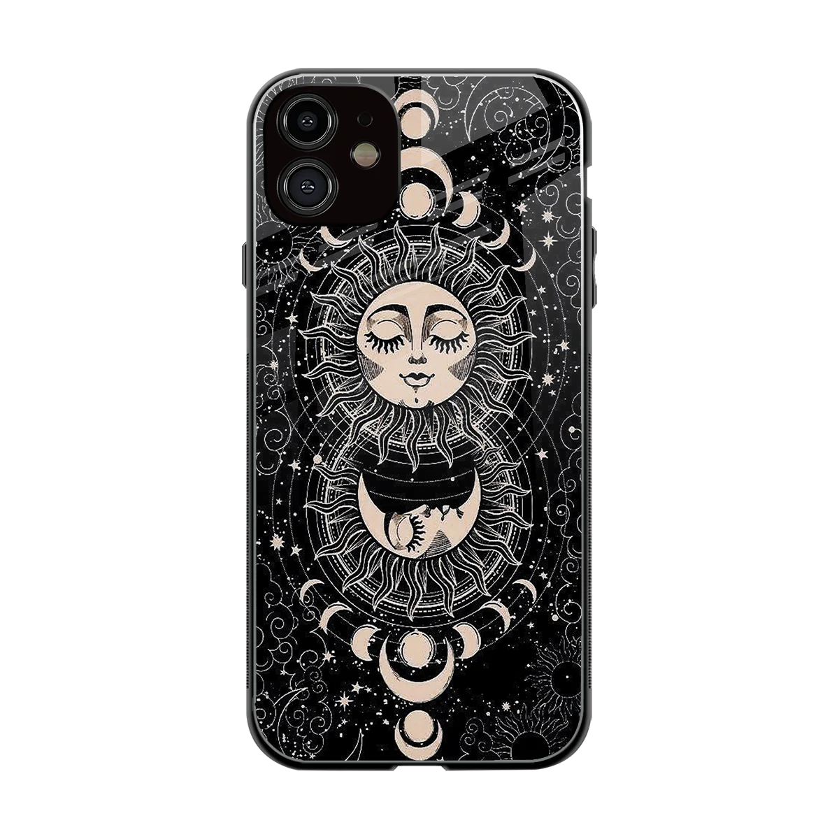 Solar Eclipse back phone cover | glass case for iphone 12