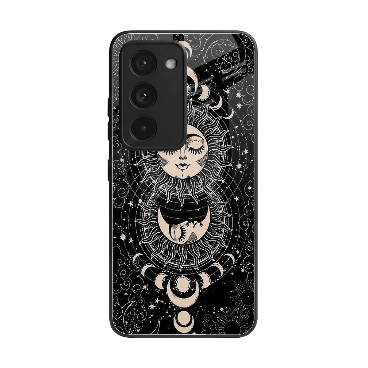 Solar Eclipse back phone cover | glass case for redmi 15 5g