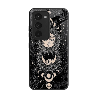 Solar Eclipse back phone cover | glass case for redmi 15 5g