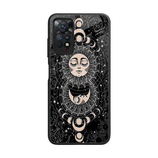 Solar Eclipse back phone cover | glass case for redmi note 11 pro