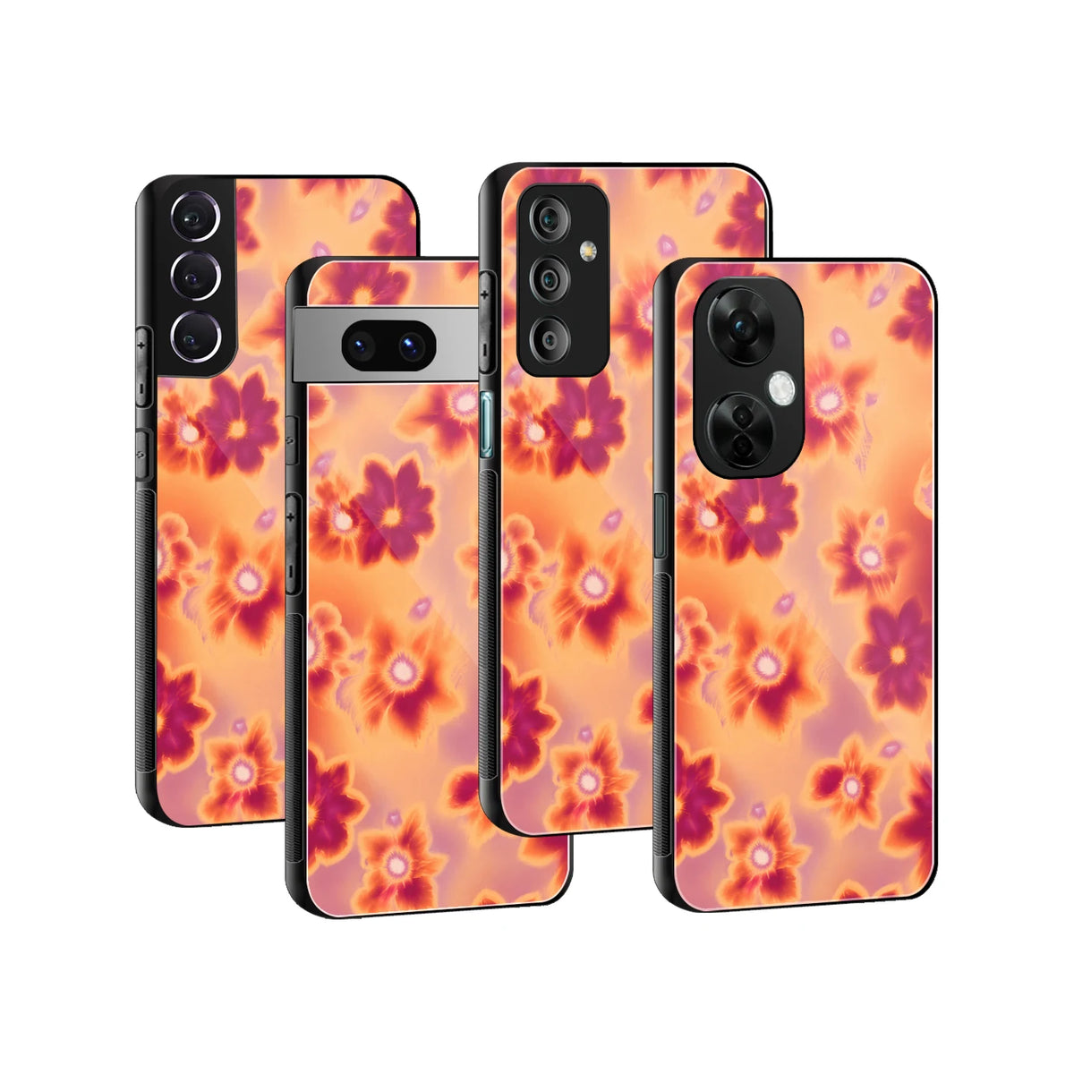 Stylish Glass Back Case for All Smartphones iPhone, Samsung, OnePlus, Pixel, Redmi, Oppo, Vivo, Motorola