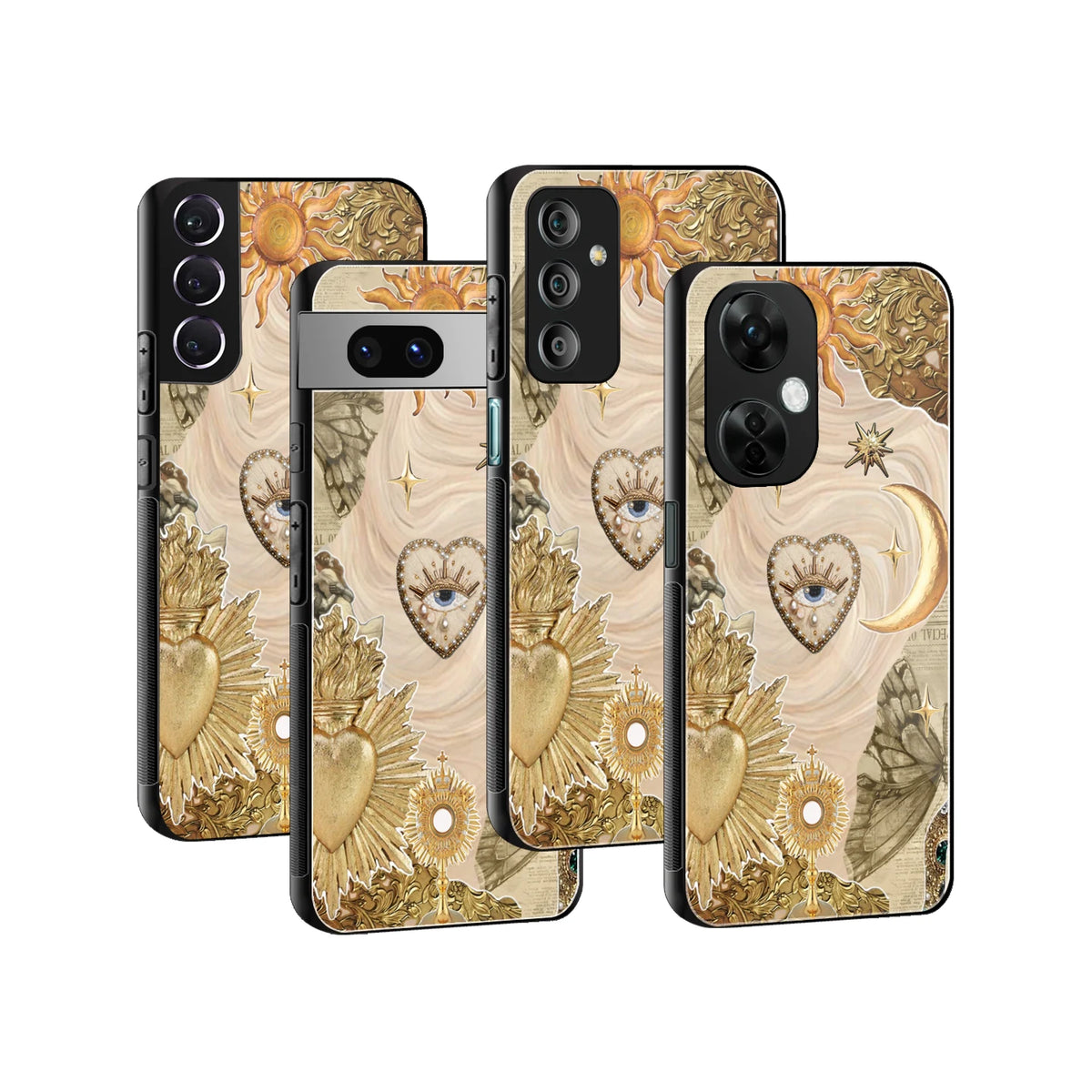 Stylish Glass Back Case for All Smartphones iPhone, Samsung, OnePlus, Pixel, Redmi, Oppo, Vivo, Motorola