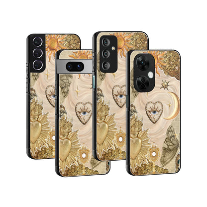 Stylish Glass Back Case for All Smartphones iPhone, Samsung, OnePlus, Pixel, Redmi, Oppo, Vivo, Motorola