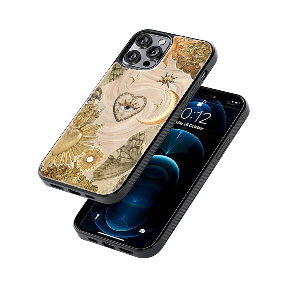 Protective Glass Back Phone Case Compatible with iPhone, Samsung, OnePlus, Pixel & More