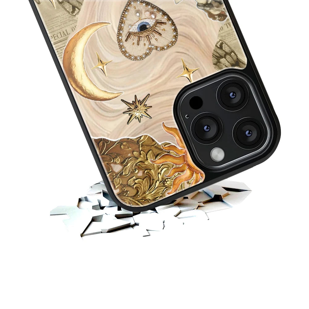 Durable Glass Back Mobile Case for iPhone, Samsung, OnePlus, Google Pixel, Redmi, Vivo, Oppo