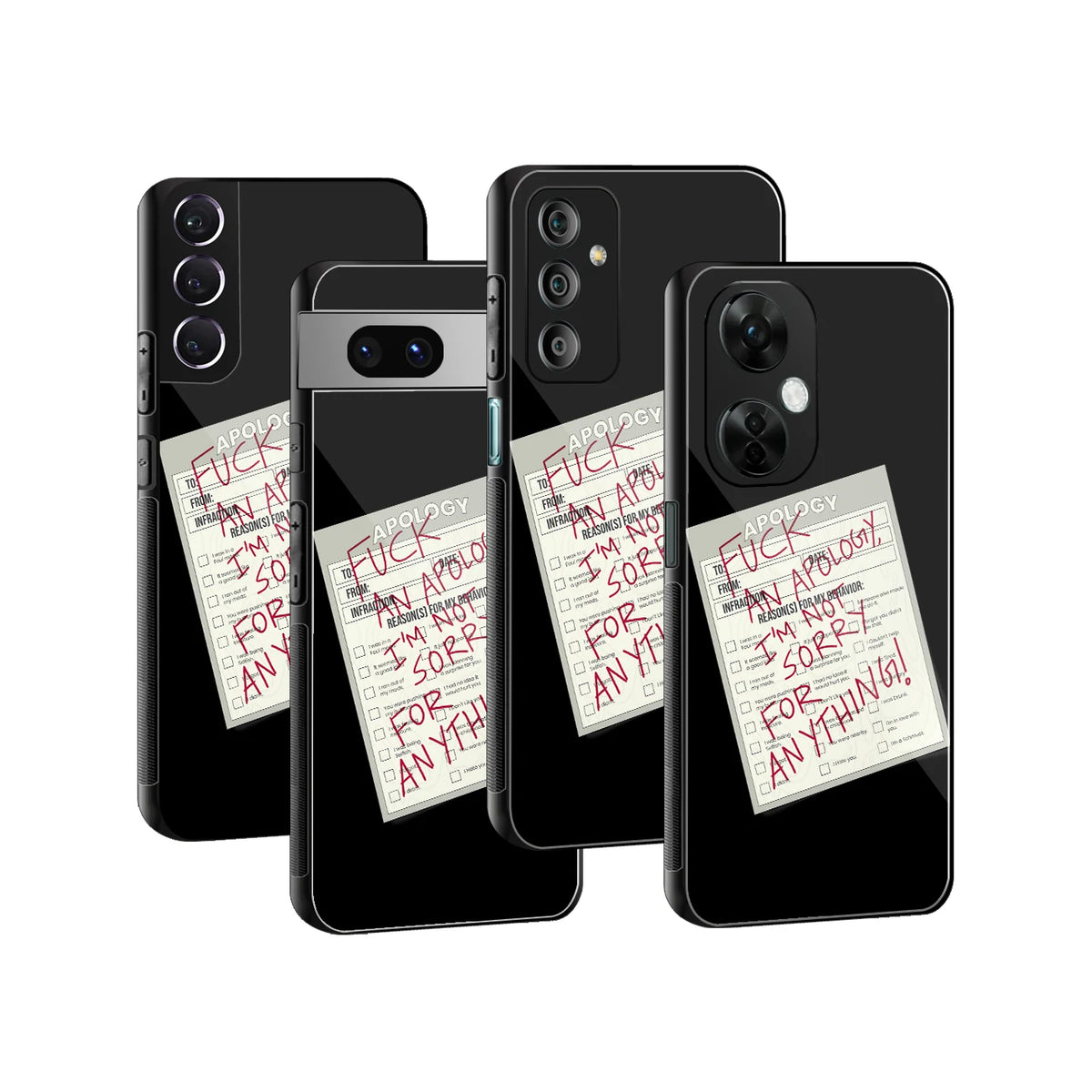 Stylish Glass Back Case for All Smartphones iPhone, Samsung, OnePlus, Pixel, Redmi, Oppo, Vivo, Motorola