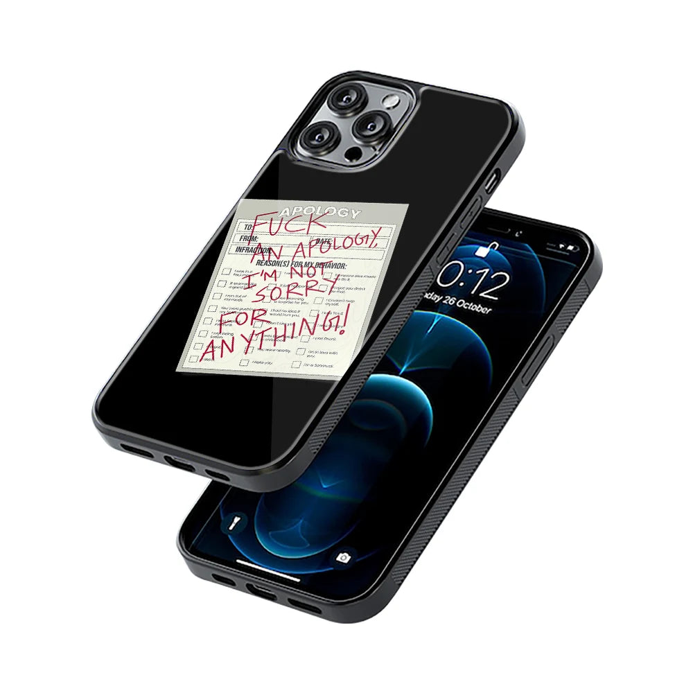Protective Glass Back Phone Case Compatible with iPhone, Samsung, OnePlus, Pixel & More