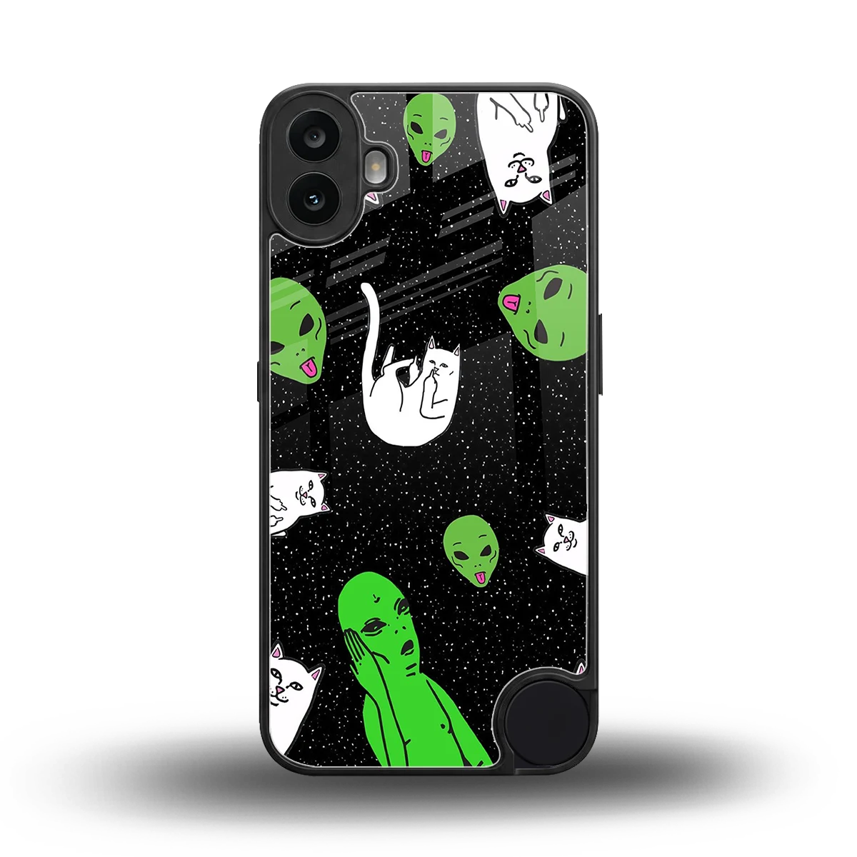 Space Kitty back phone cover | glass case for cmf nothing phone 1