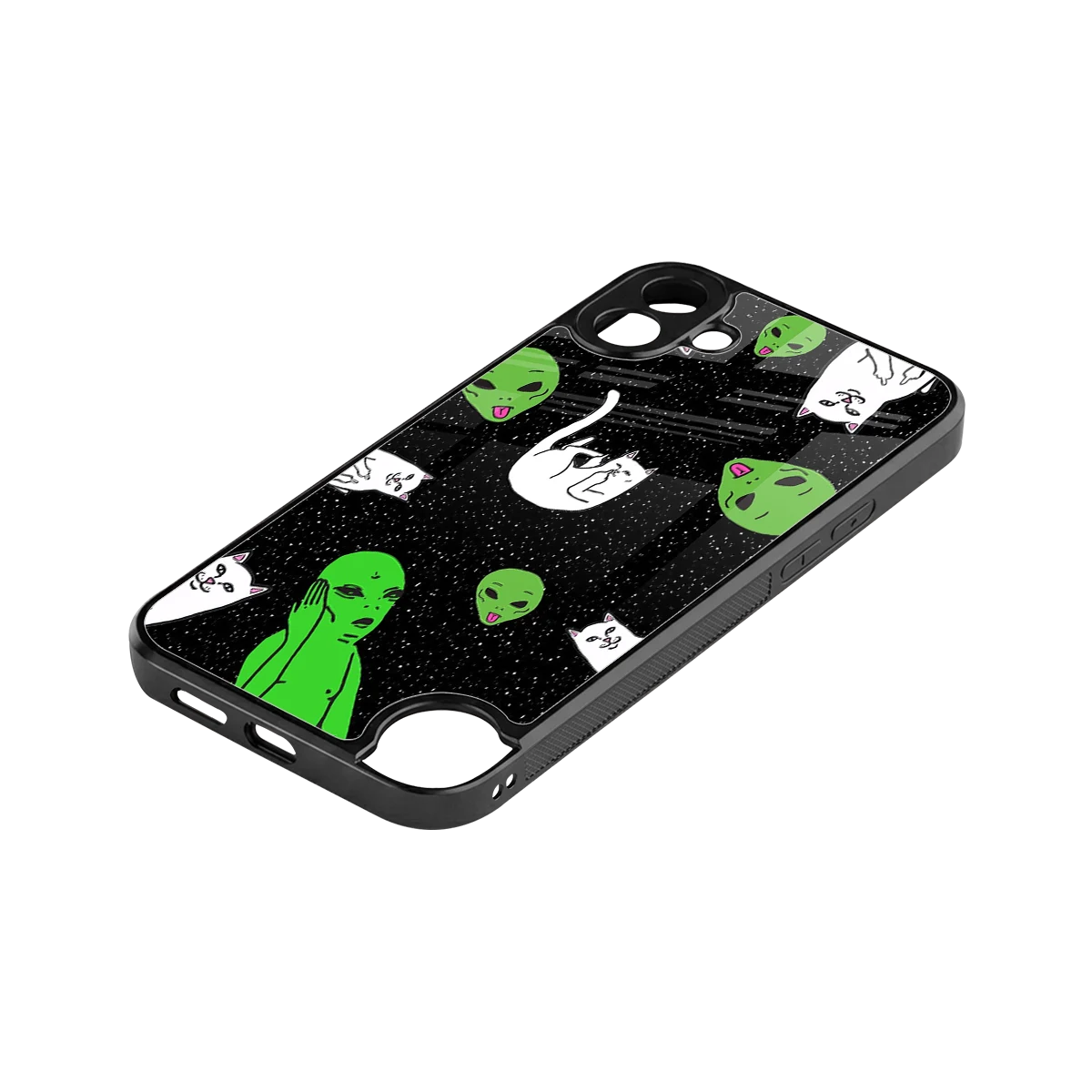 Space Kitty stylish phone case for cmf nothing phone 1 | glossy glass and slim fit