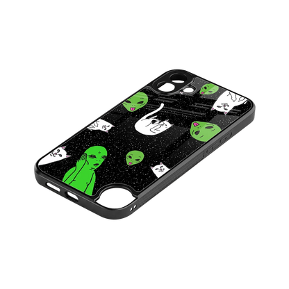 Space Kitty stylish phone case for cmf nothing phone 1 | glossy glass and slim fit