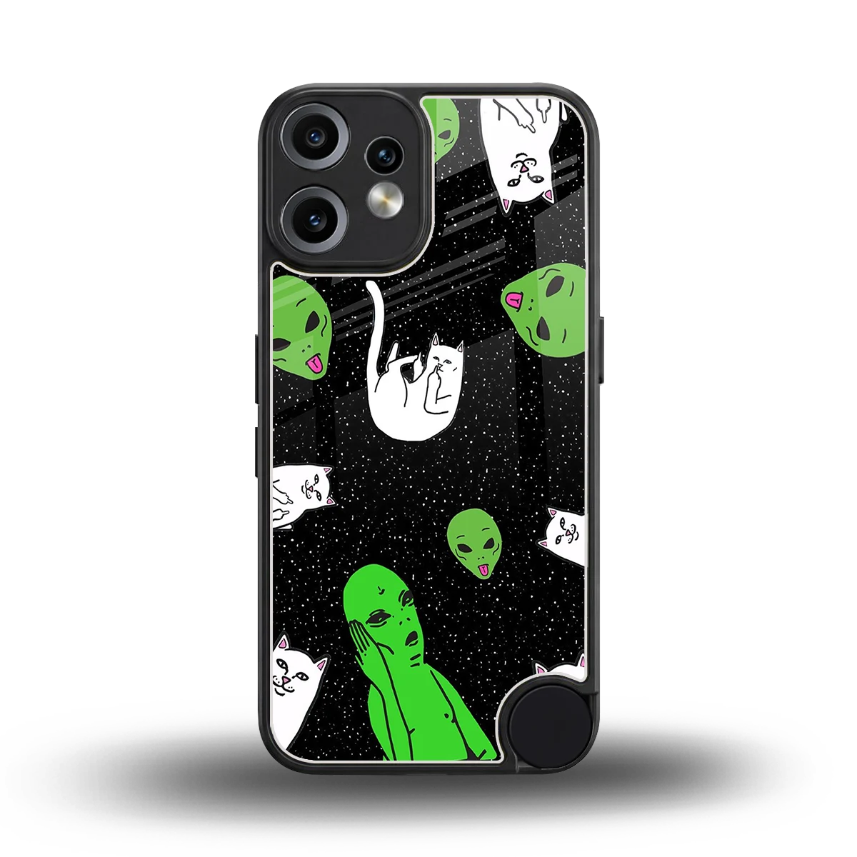 Space Kitty back phone cover | glass case for cmf nothing phone 2 pro