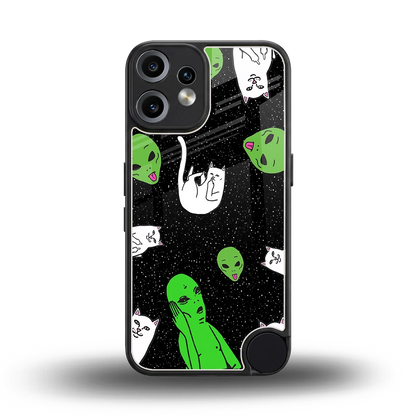 Space Kitty back phone cover | glass case for cmf nothing phone 2 pro