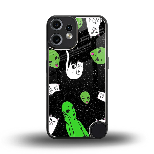 Space Kitty back phone cover | glass case for cmf nothing phone 2 pro