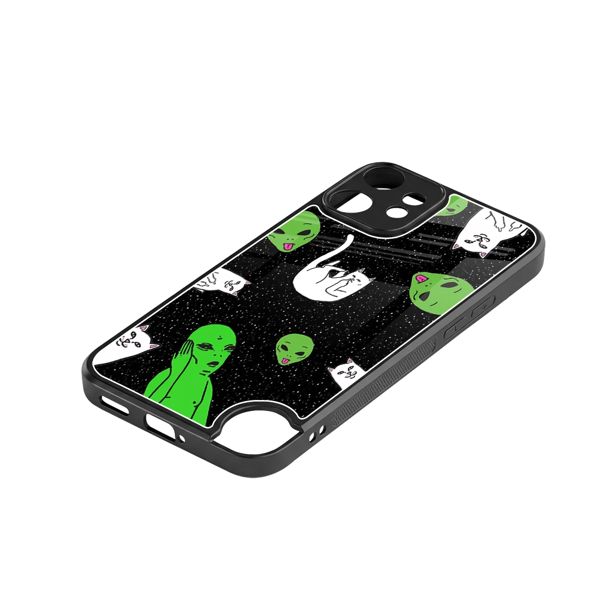 Space Kitty stylish phone case for cmf nothing phone 2 pro | glossy glass and slim fit